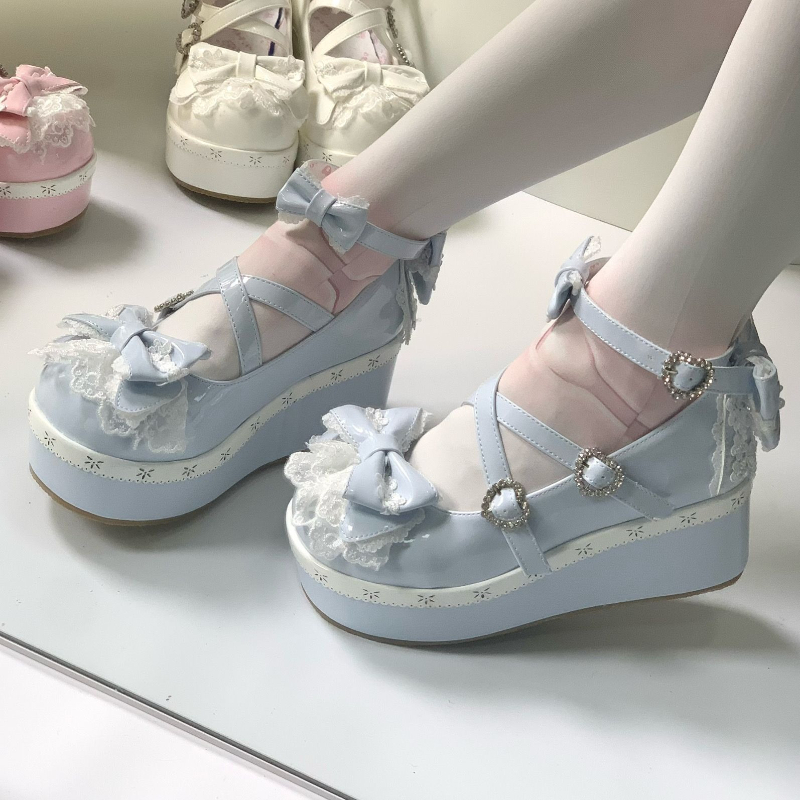 Bandage - Sapatos Femininos Japoneses Kawaii Lolita com